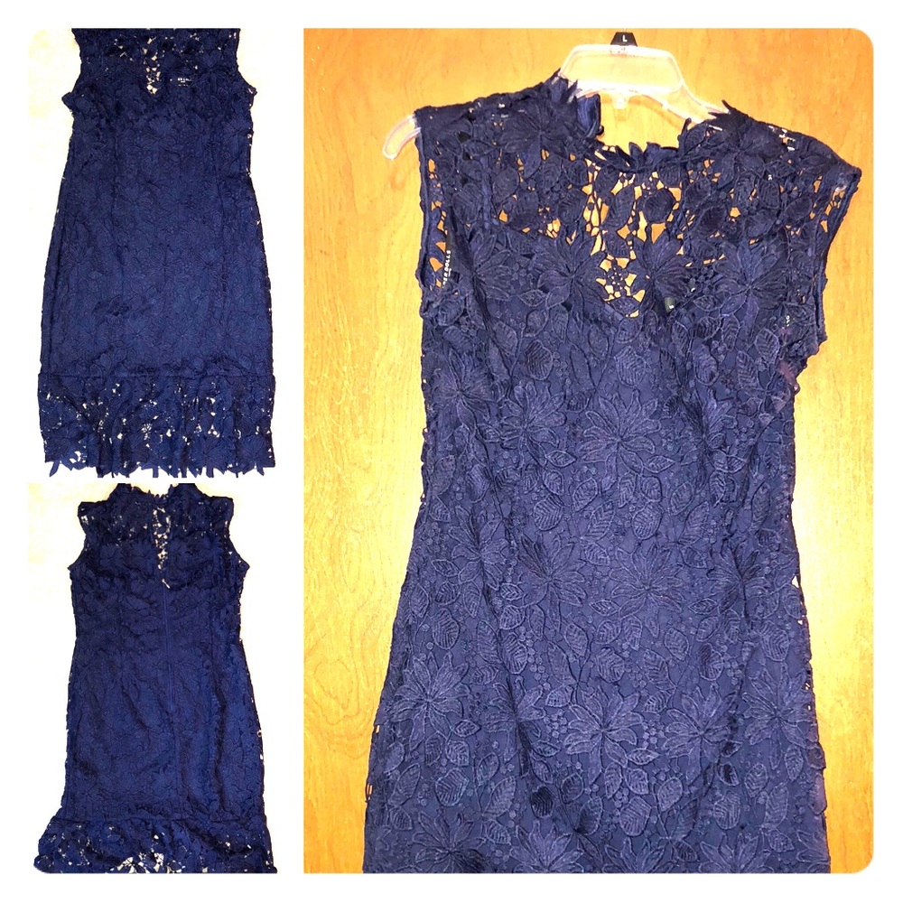 Navy Blue lace dress